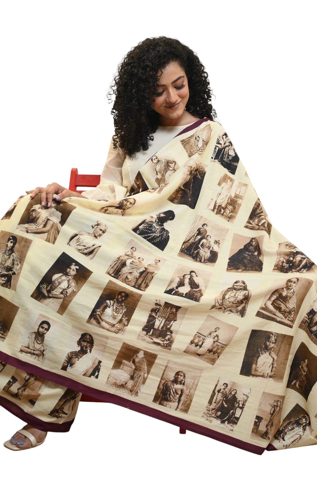 Vintage Indian Maharanis Saree