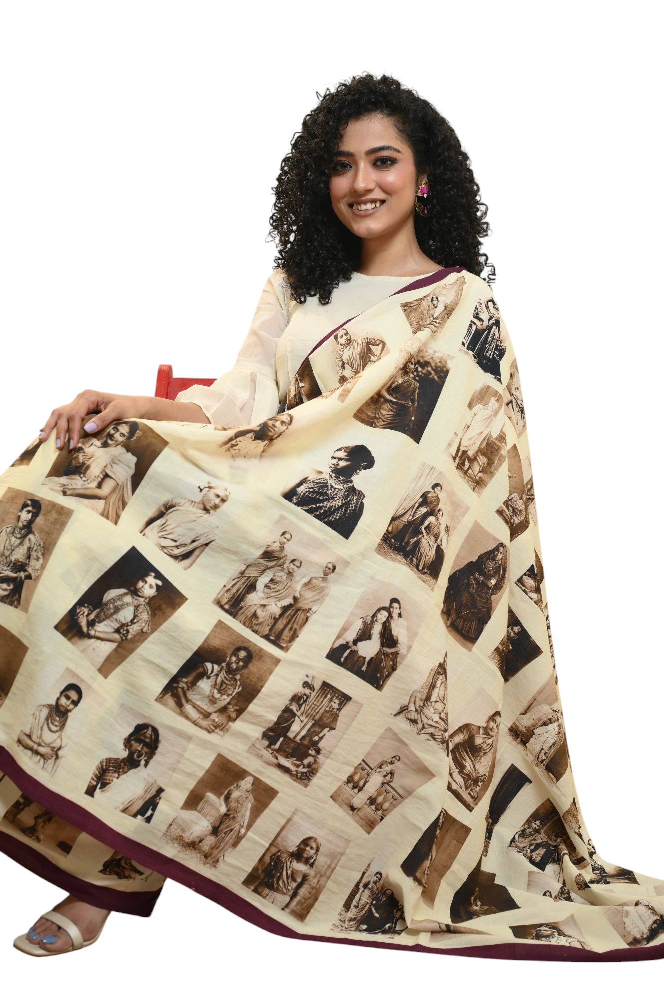 Vintage Indian Maharanis Saree