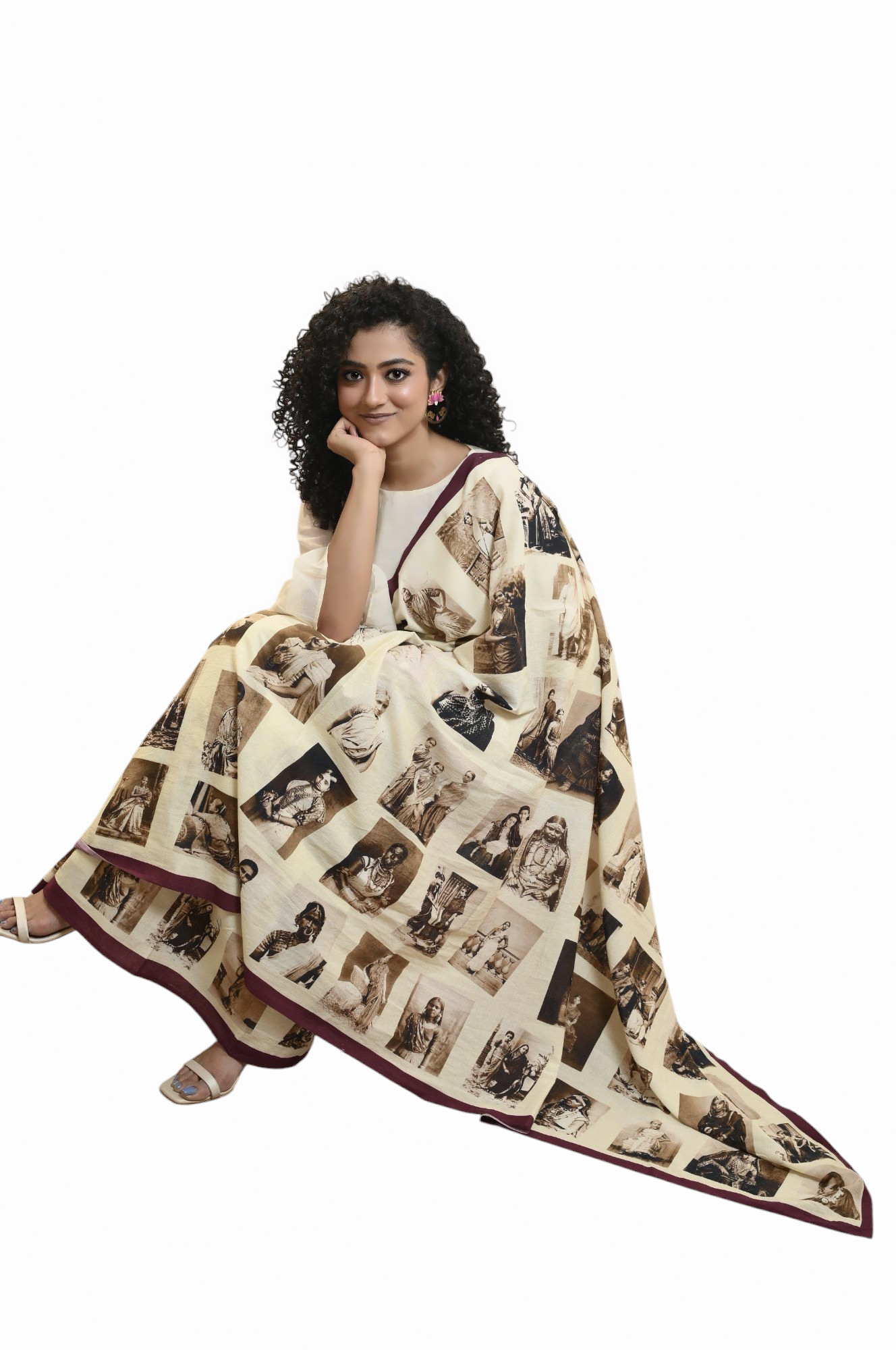 Vintage Indian Maharanis Saree