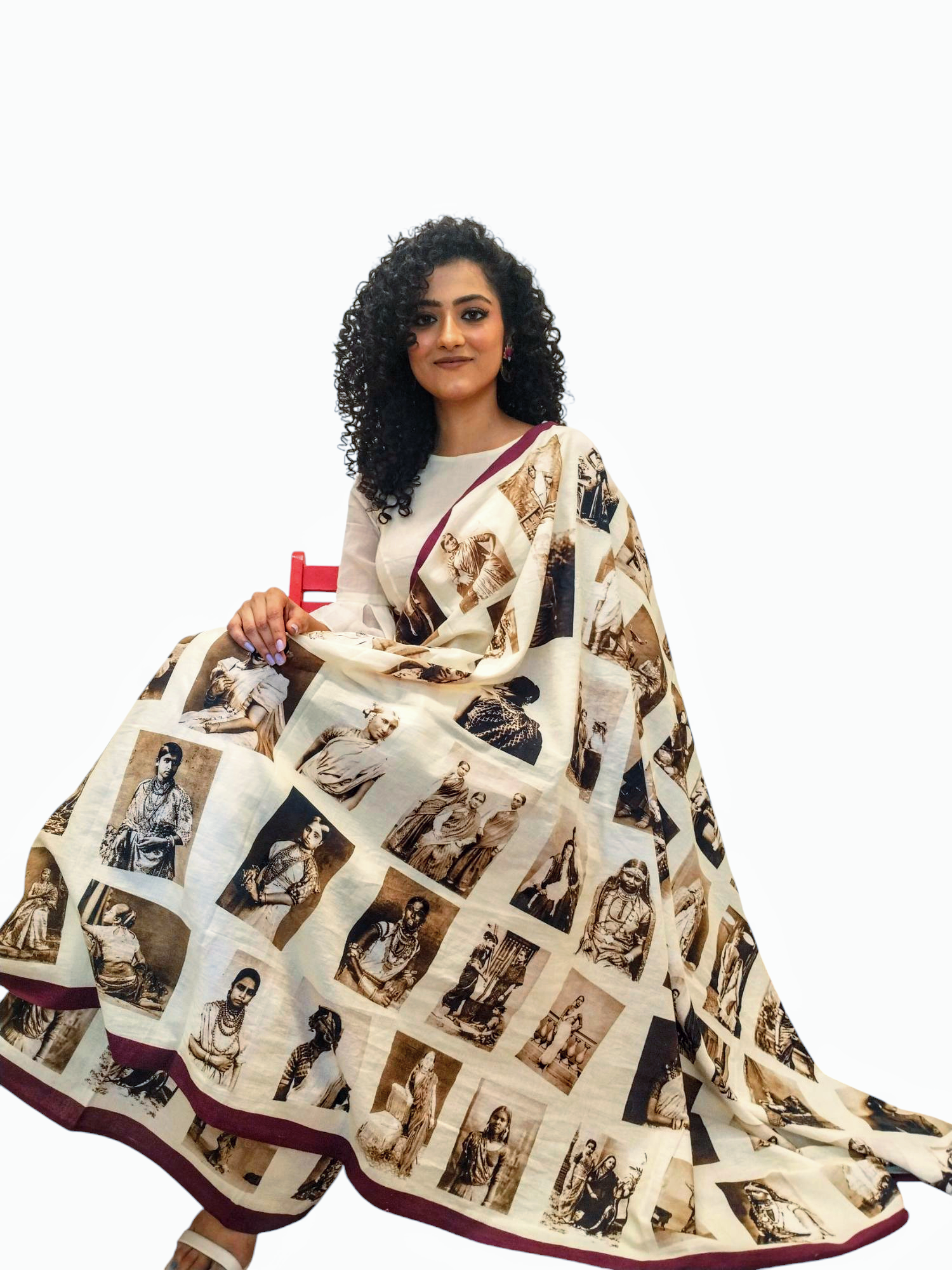 Vintage Indian Maharanis Saree