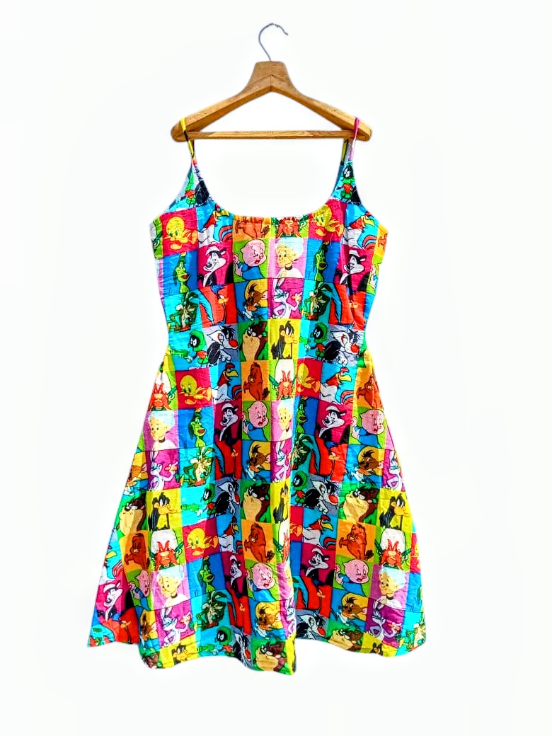 Looney Tunes Strappy Knee-Length Dress