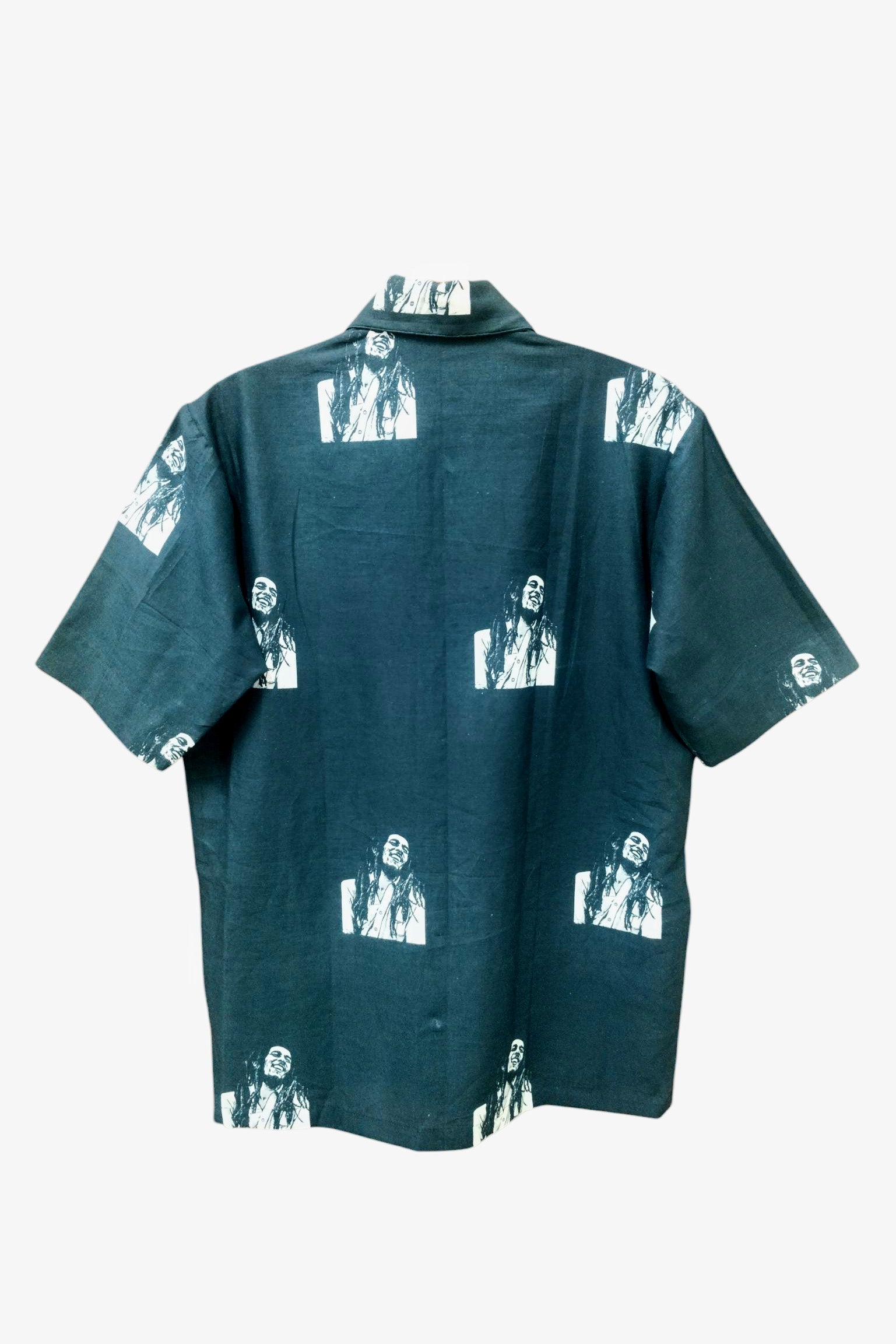 Bob Marley Charcoal Black and White Shirt