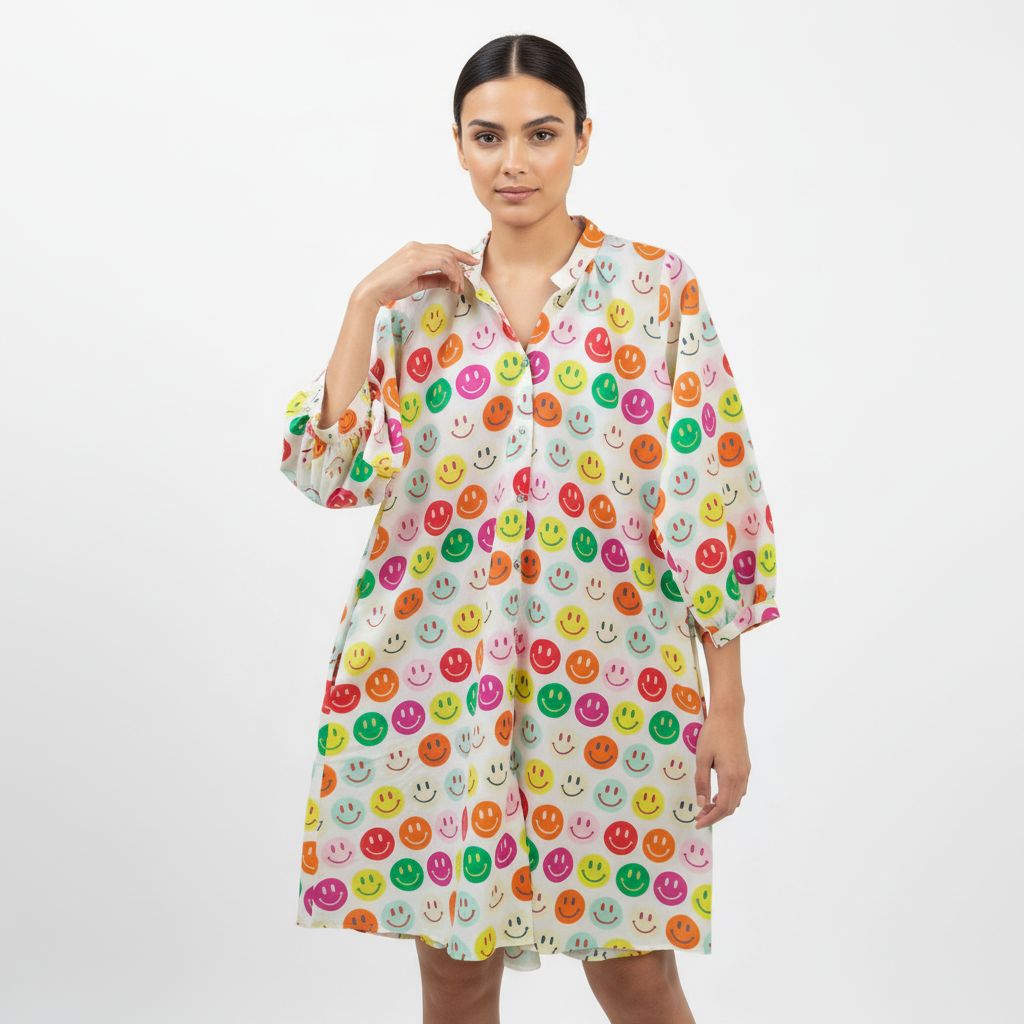 Smiley Shirt Dress