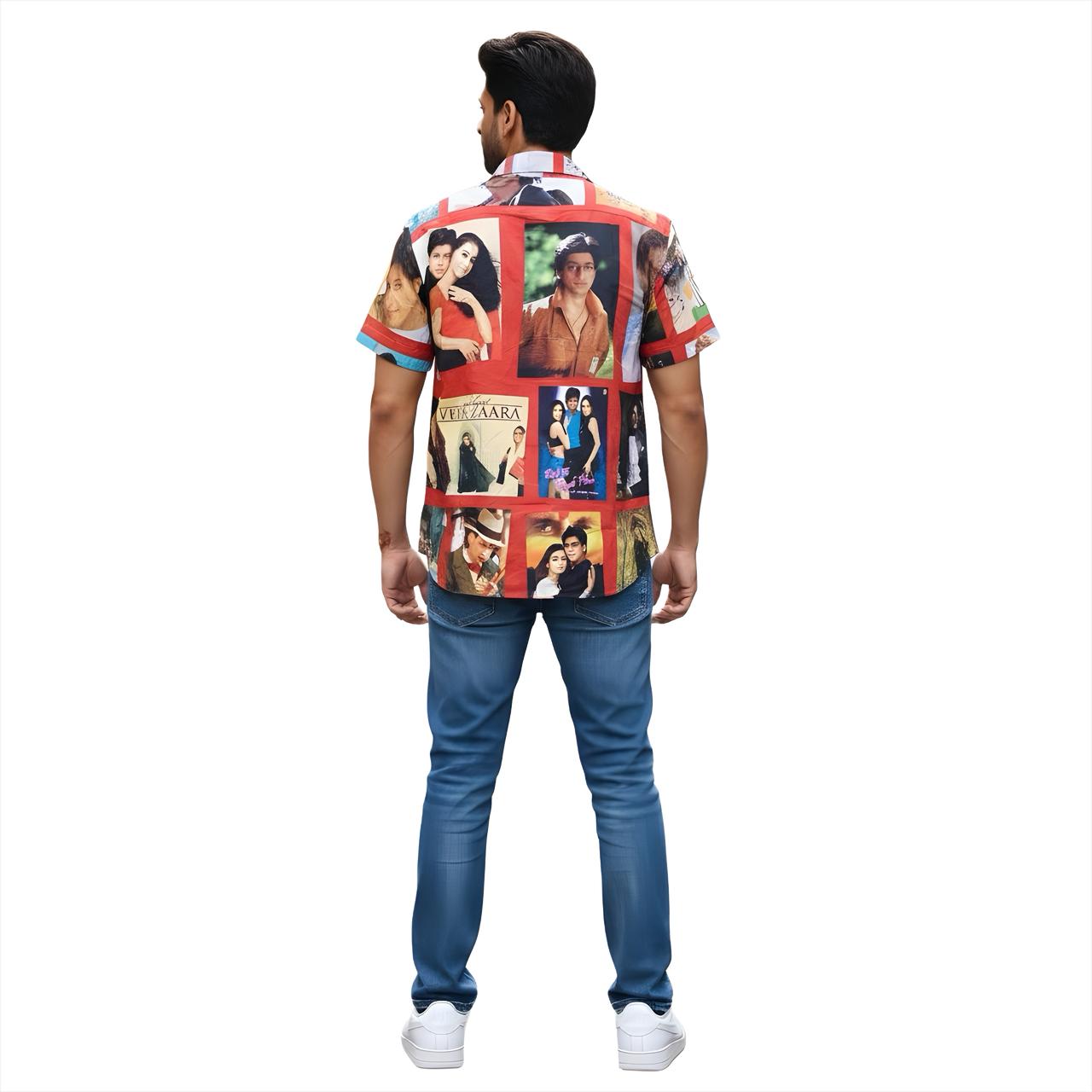 SRK Printed Ruby Red Shirt