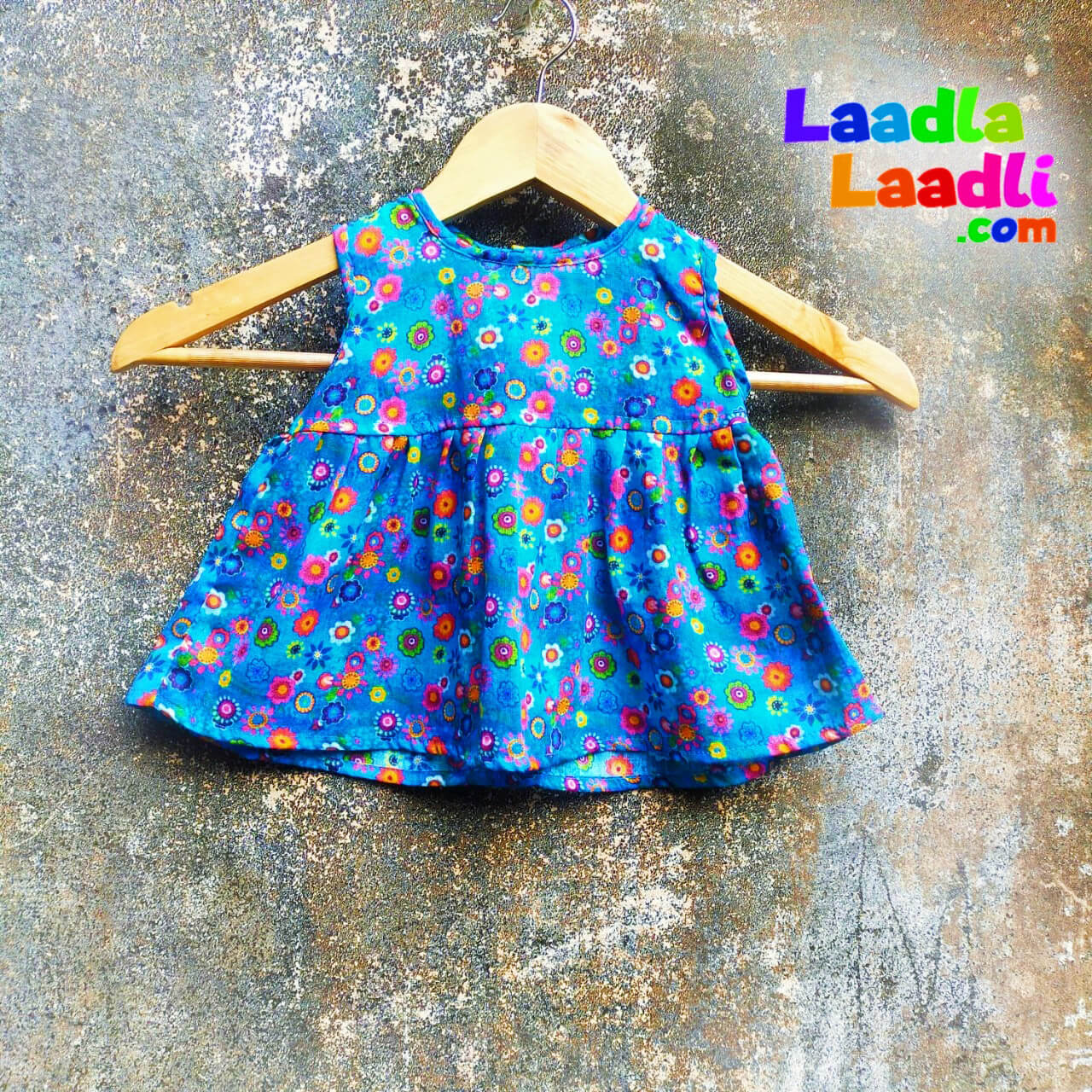 Wild Flowers Printed Organic Cotton Frock