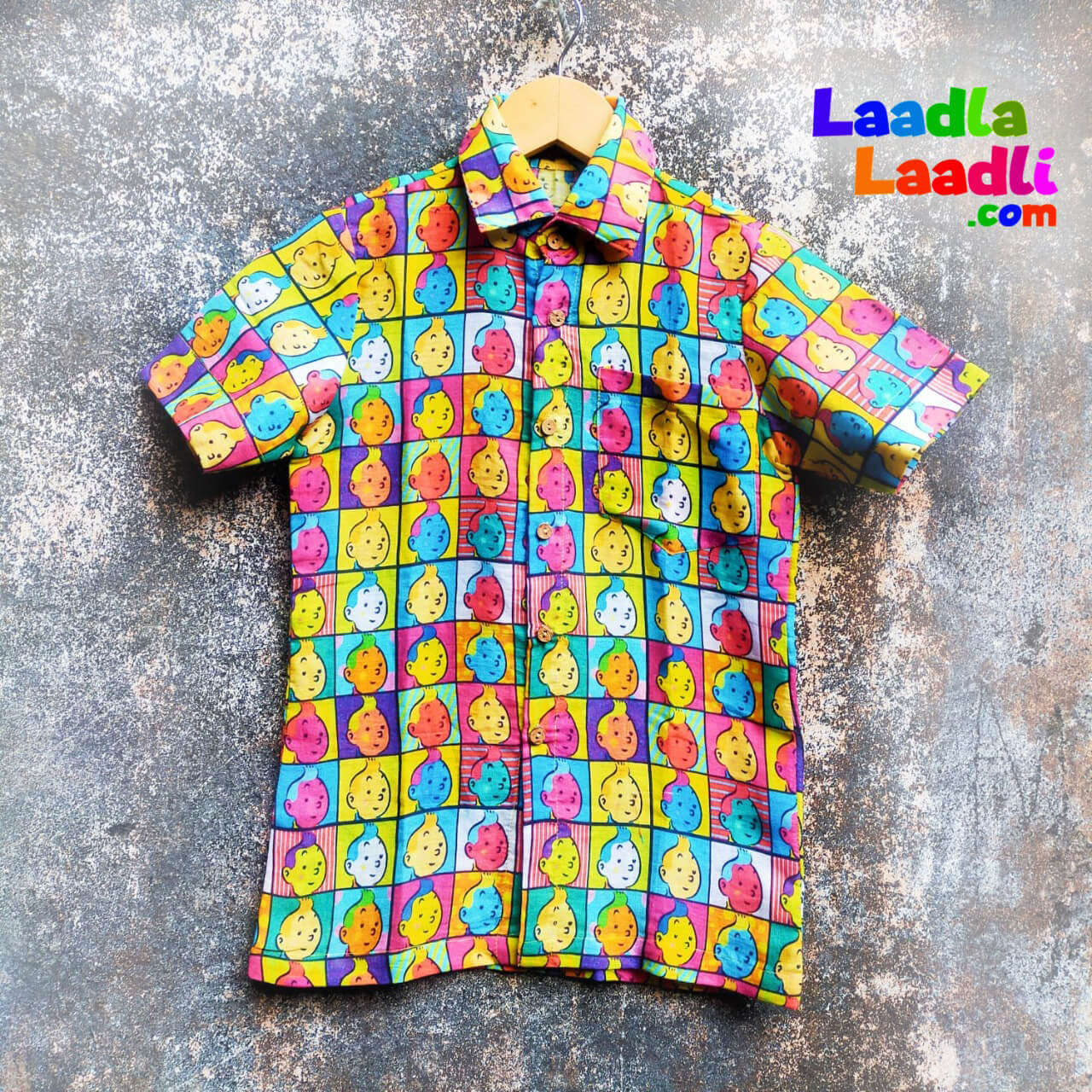 Tintin Printed Organic Cotton Shirt