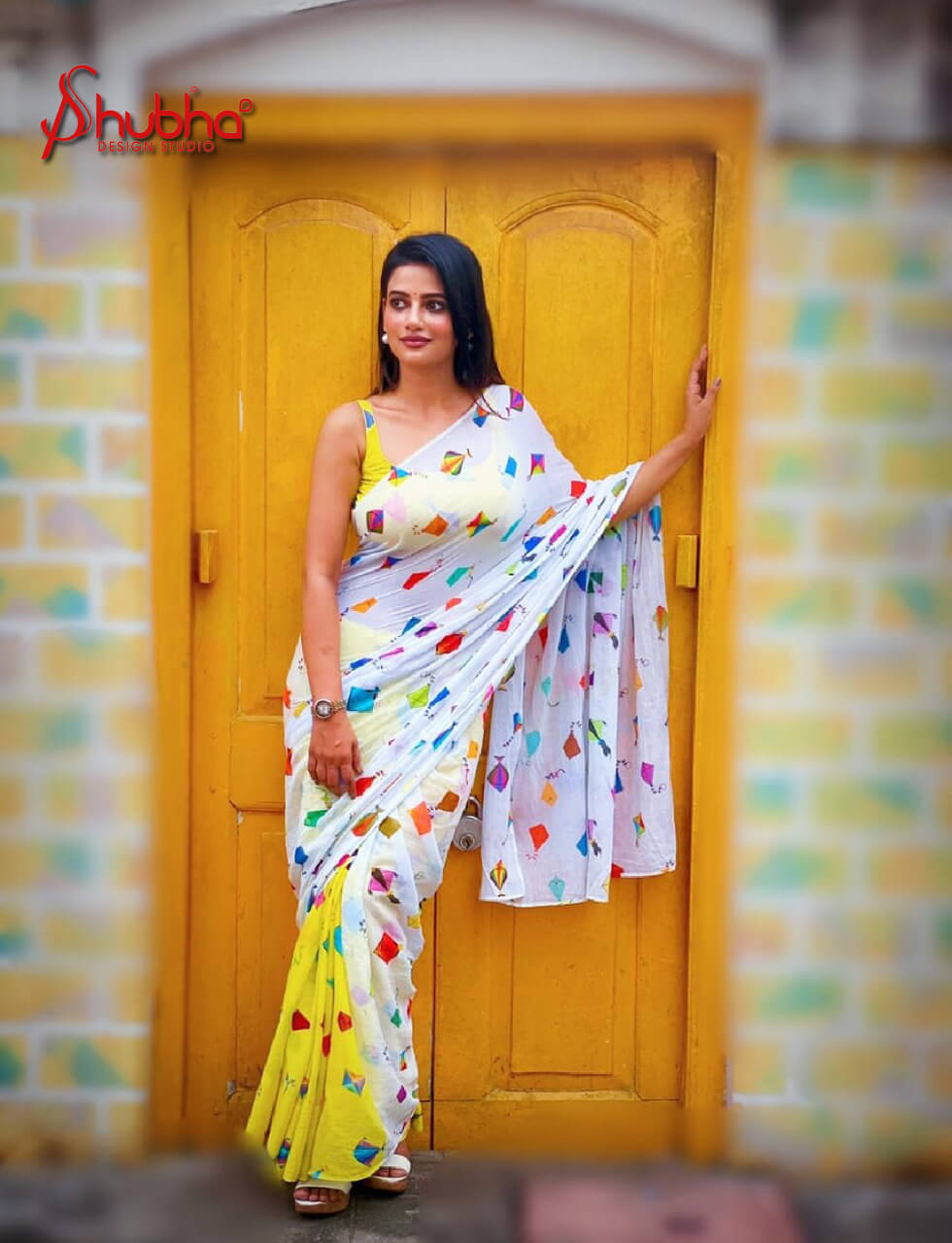 Kites Printed Saree