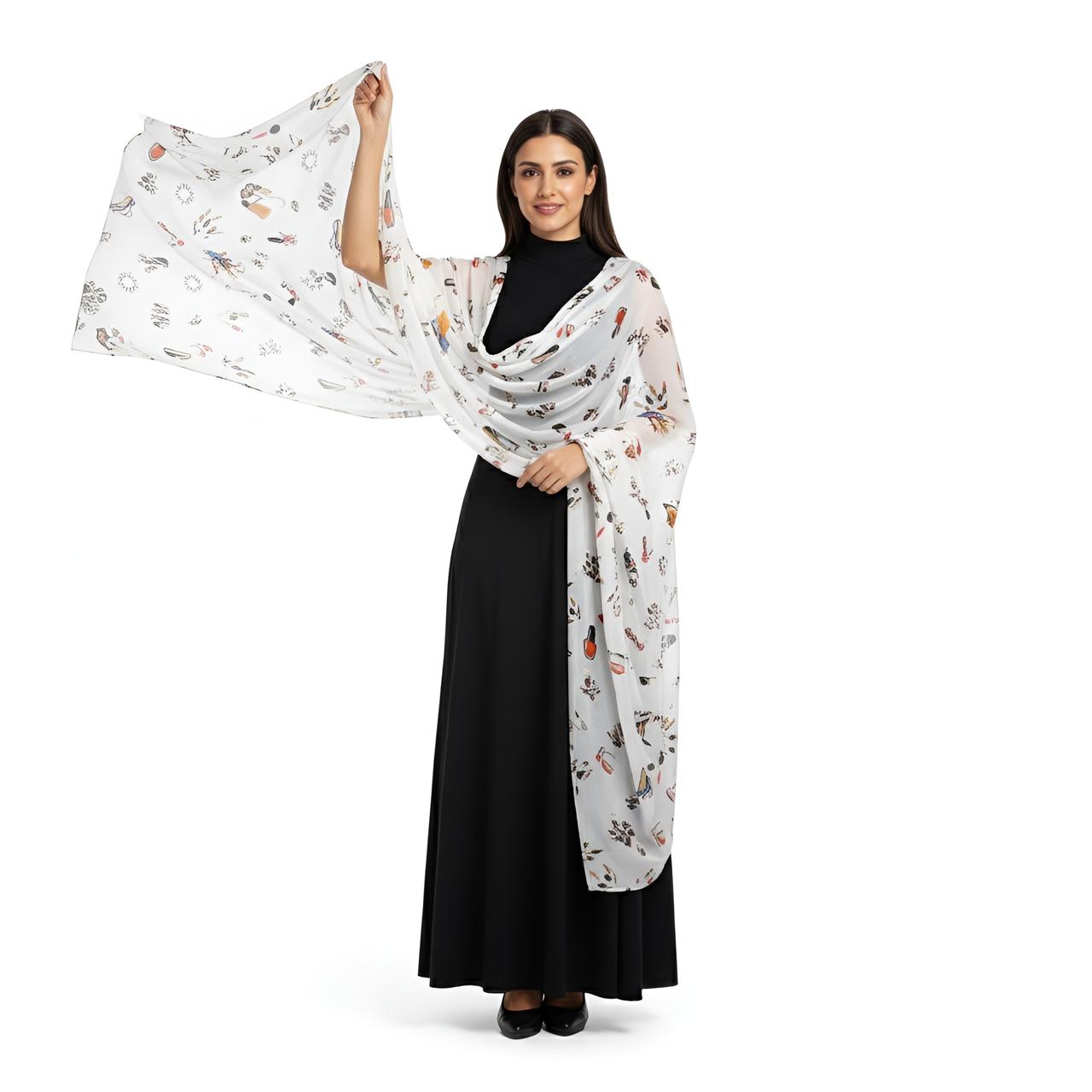 Fun Make Up Printed Stole