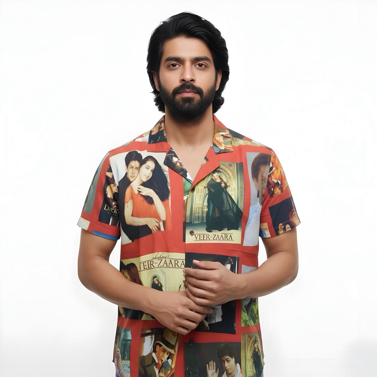 SRK Printed Ruby Red Shirt