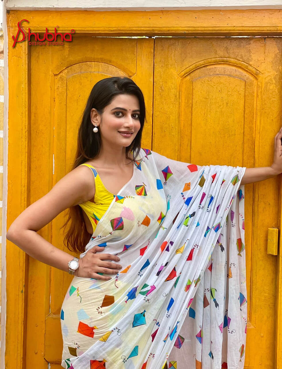 Kites Printed Saree