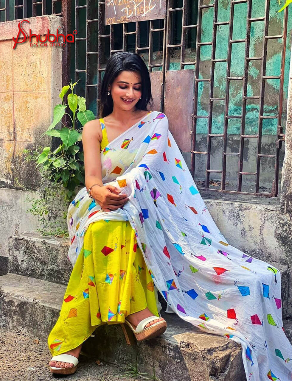 Kites Printed Saree