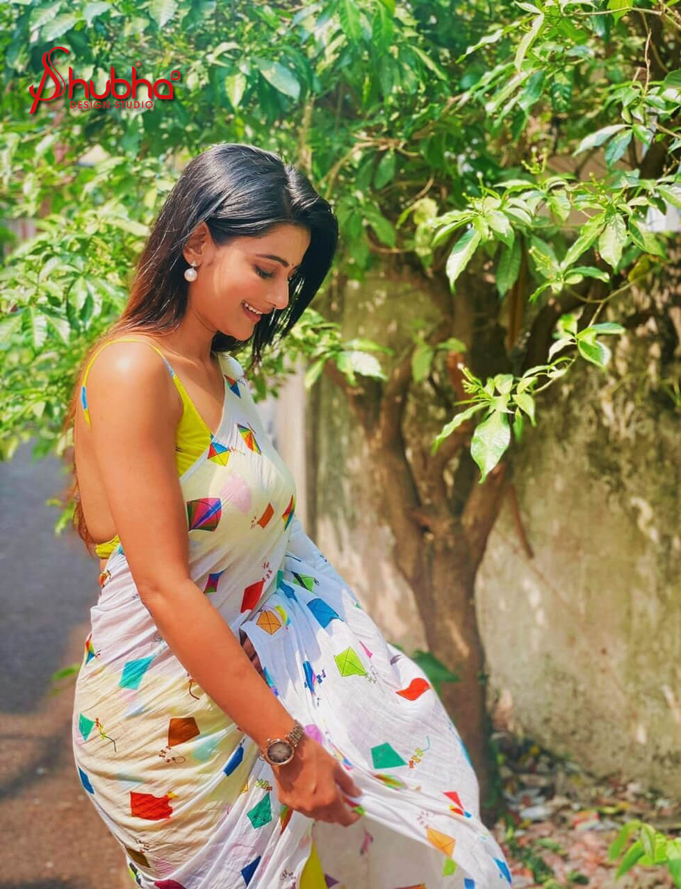 Kites Printed Saree