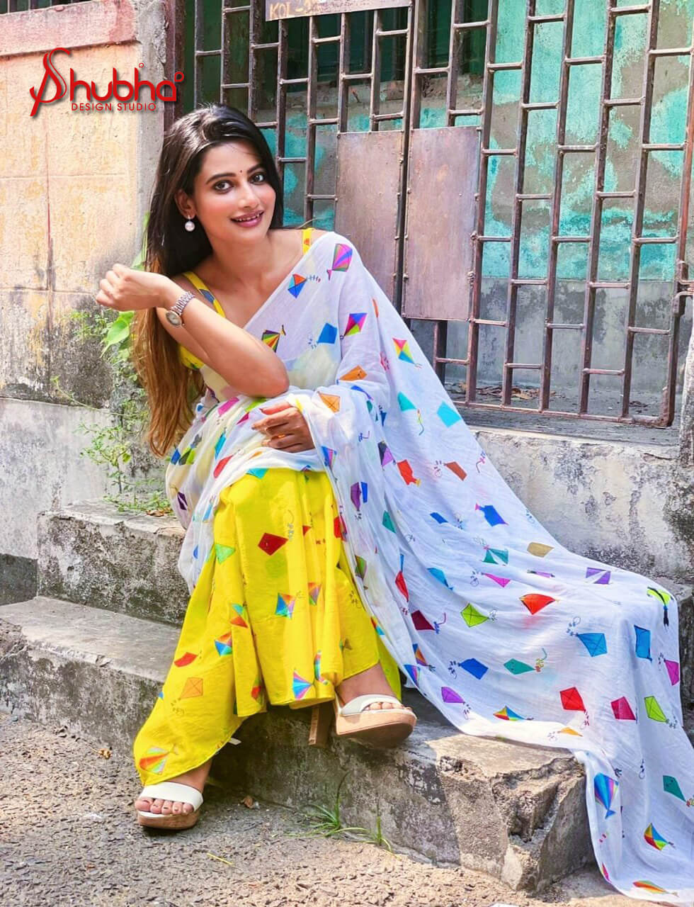 Kites Printed Saree