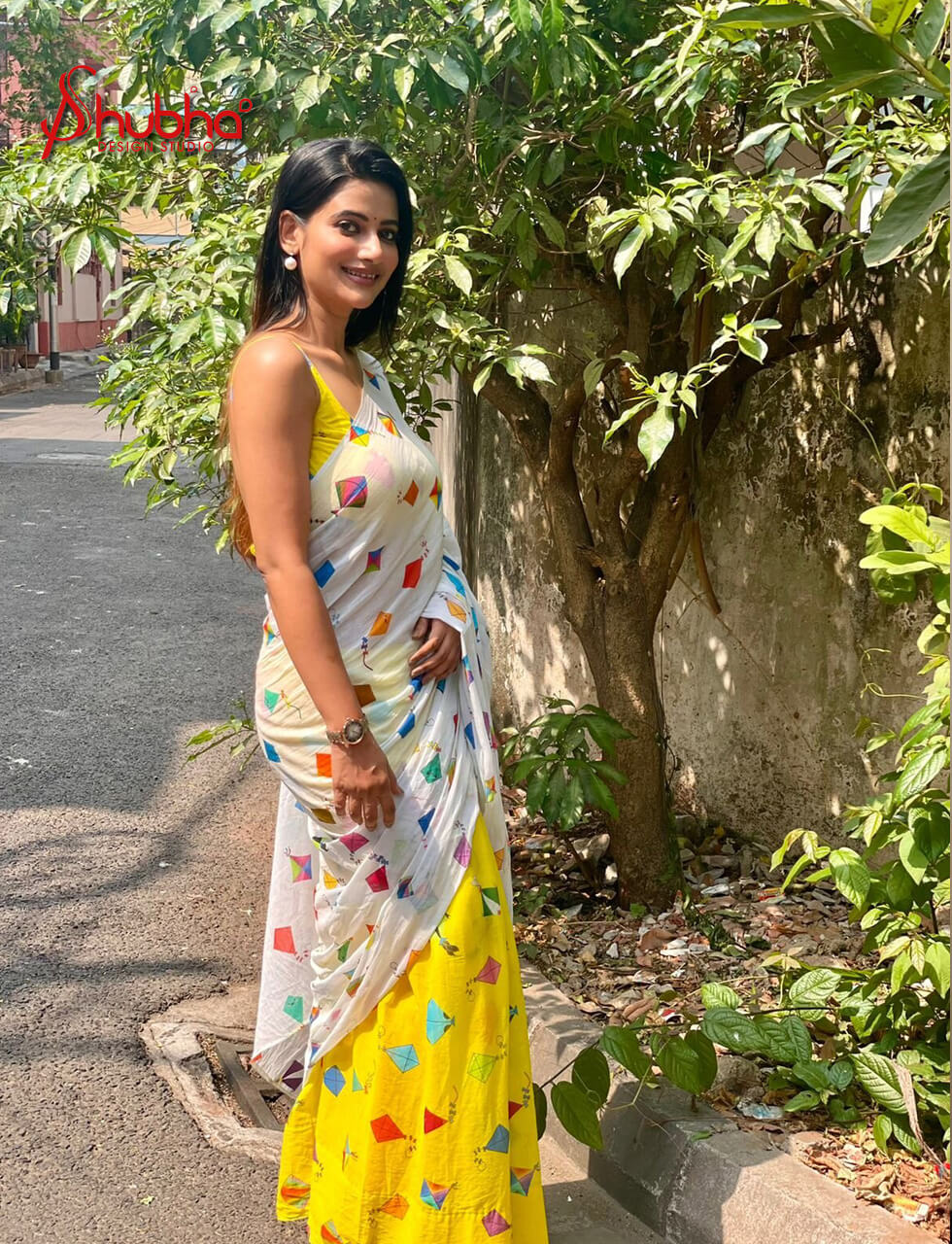 Kites Printed Saree