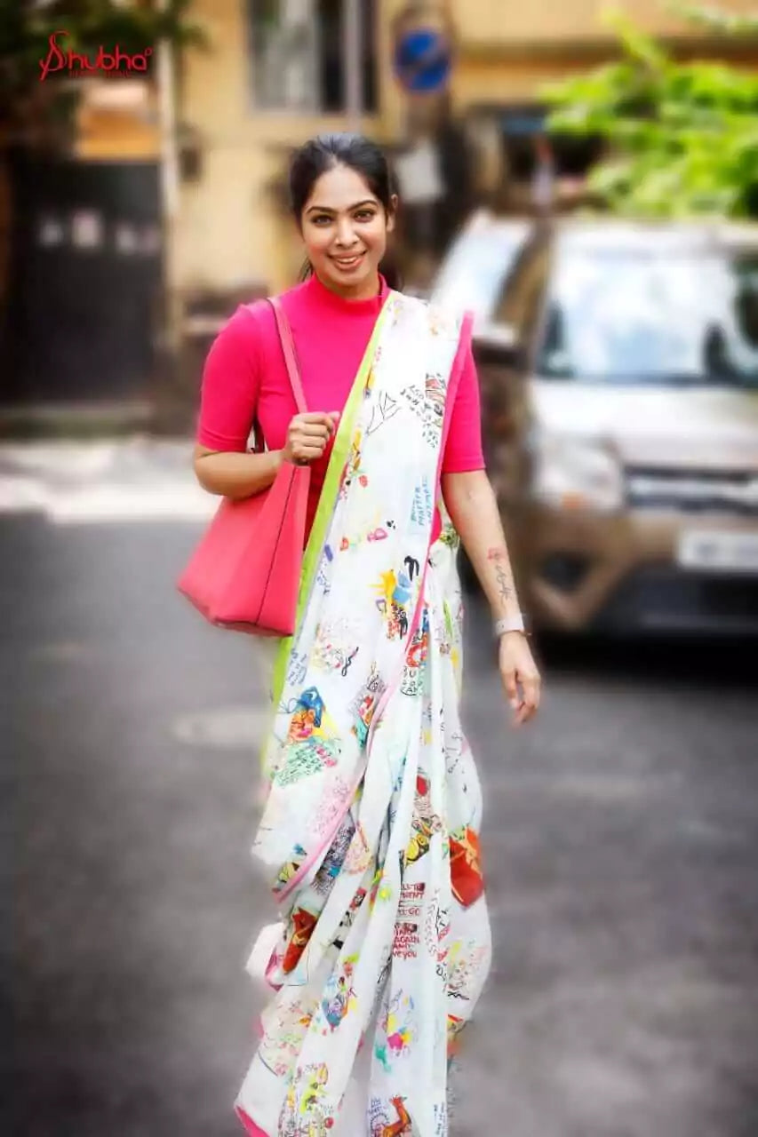Quotes Fun Saree