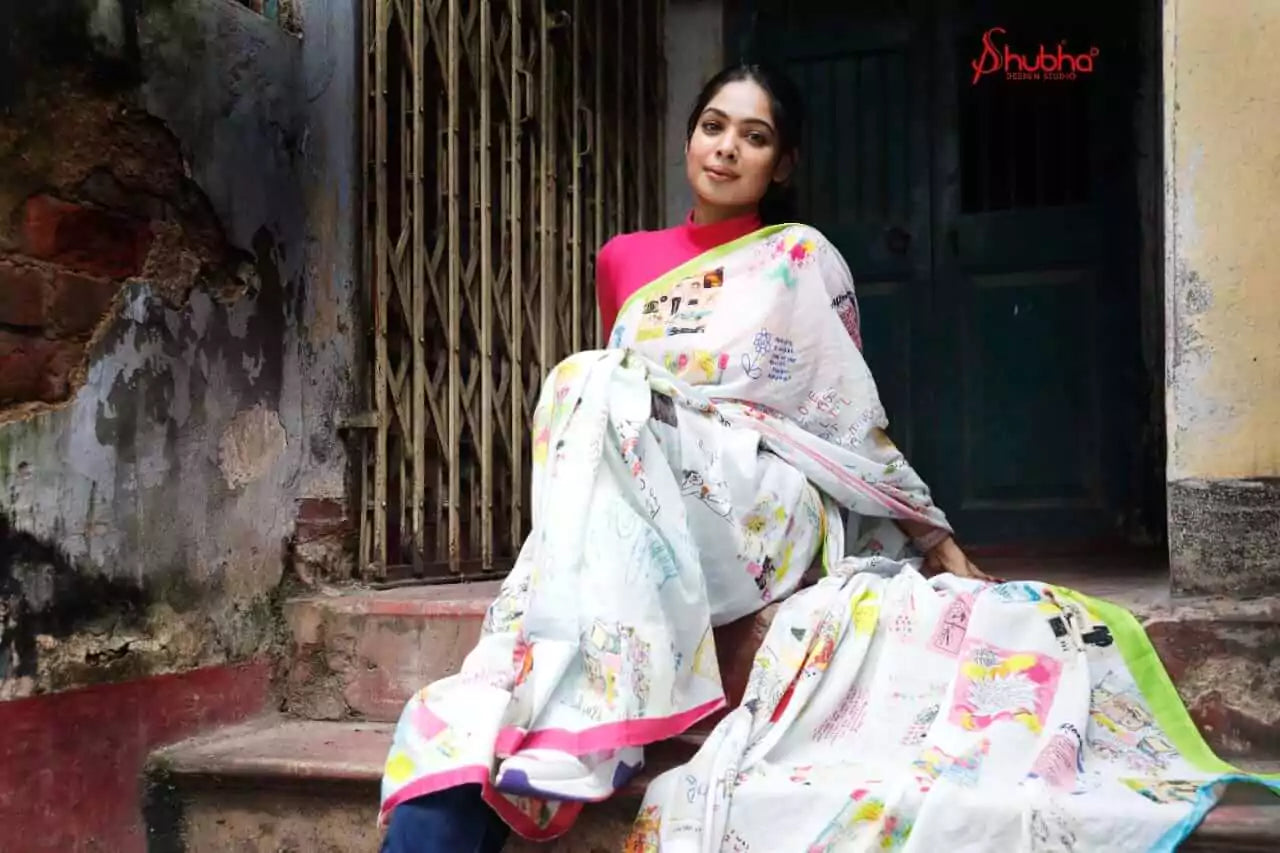 Quotes Fun Saree