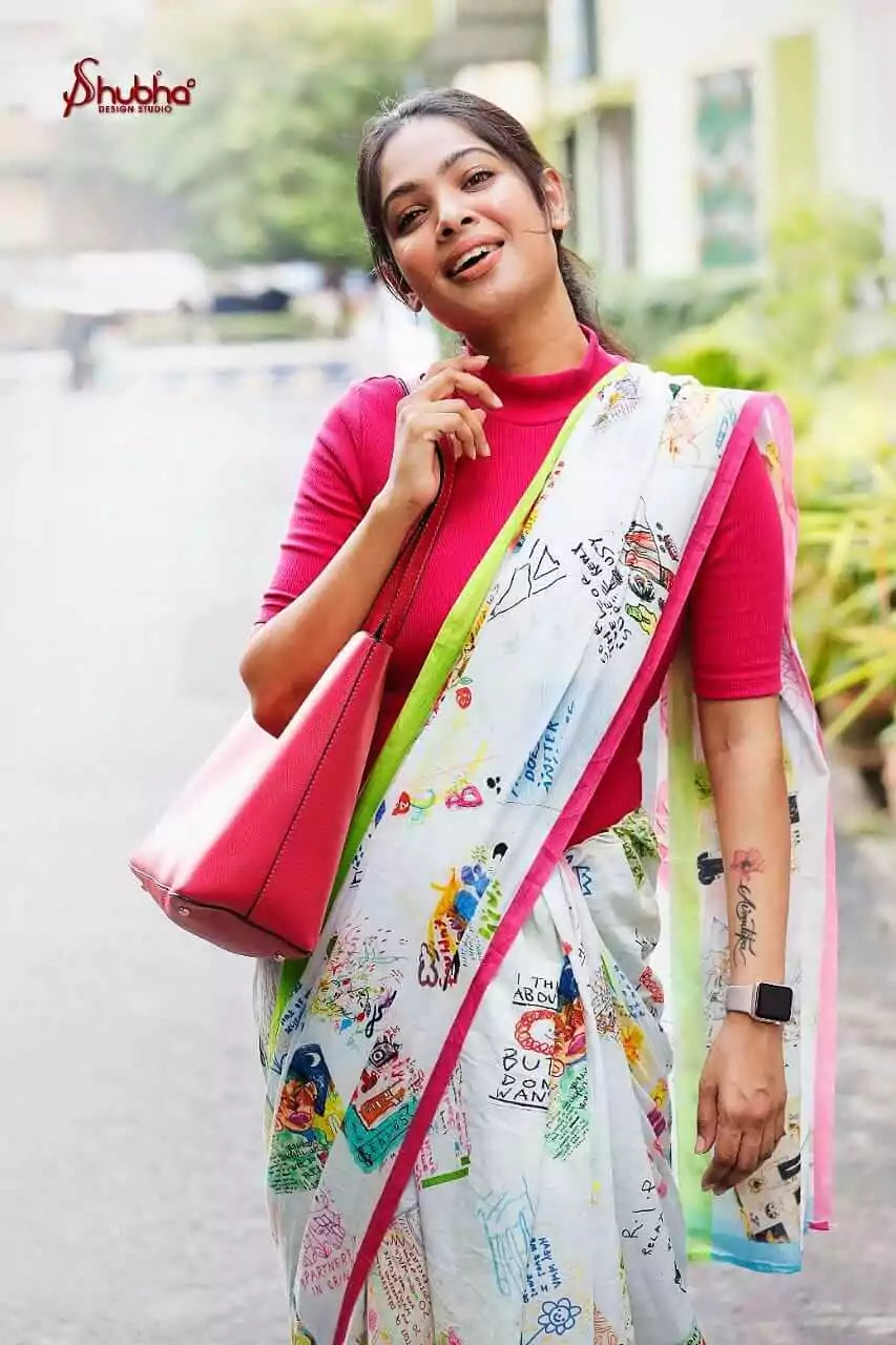 Quotes Fun Saree