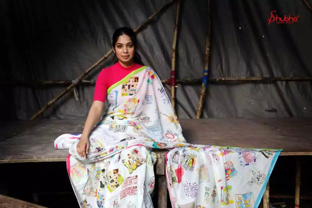 Quotes Fun Saree